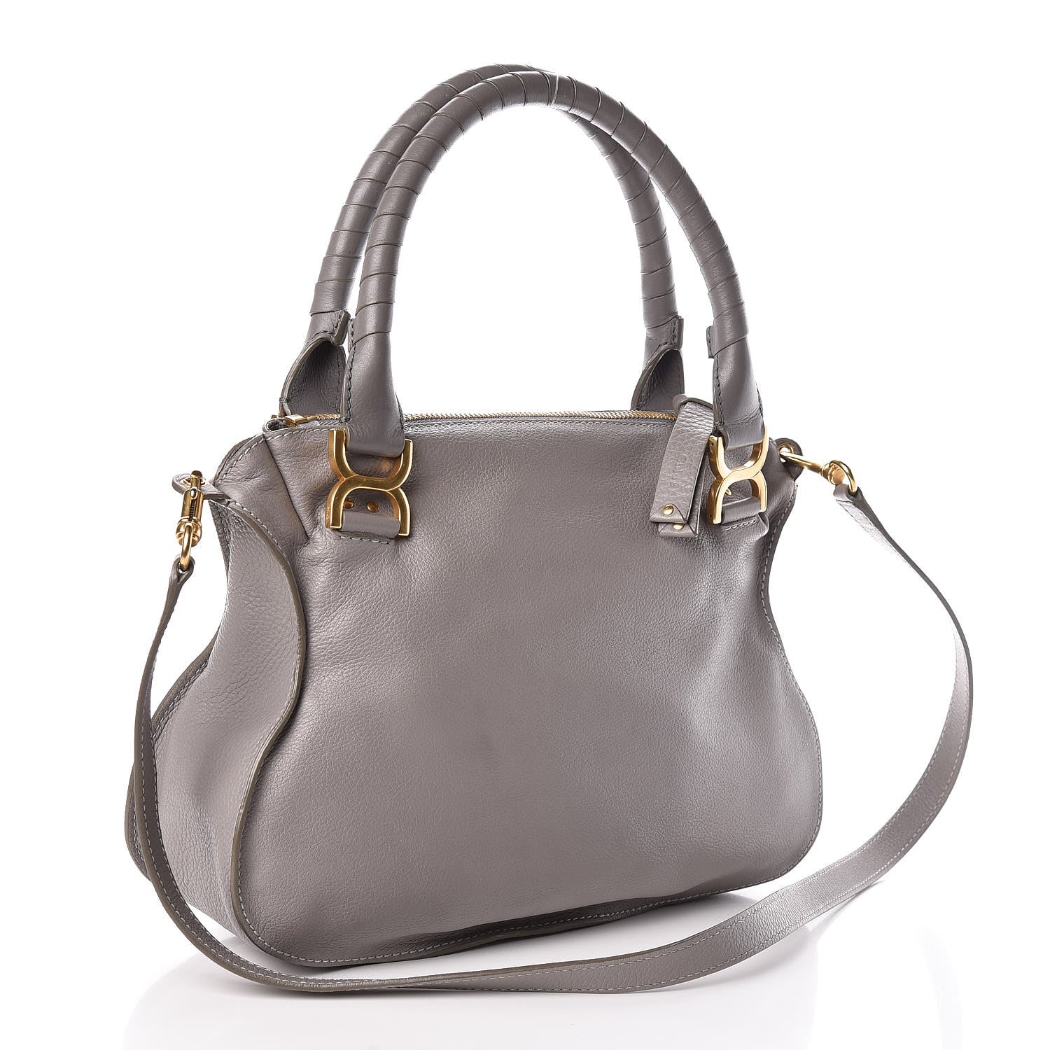 Chloe Calfskin Medium Marcie Satchel Cashmere Grey 3 of 10