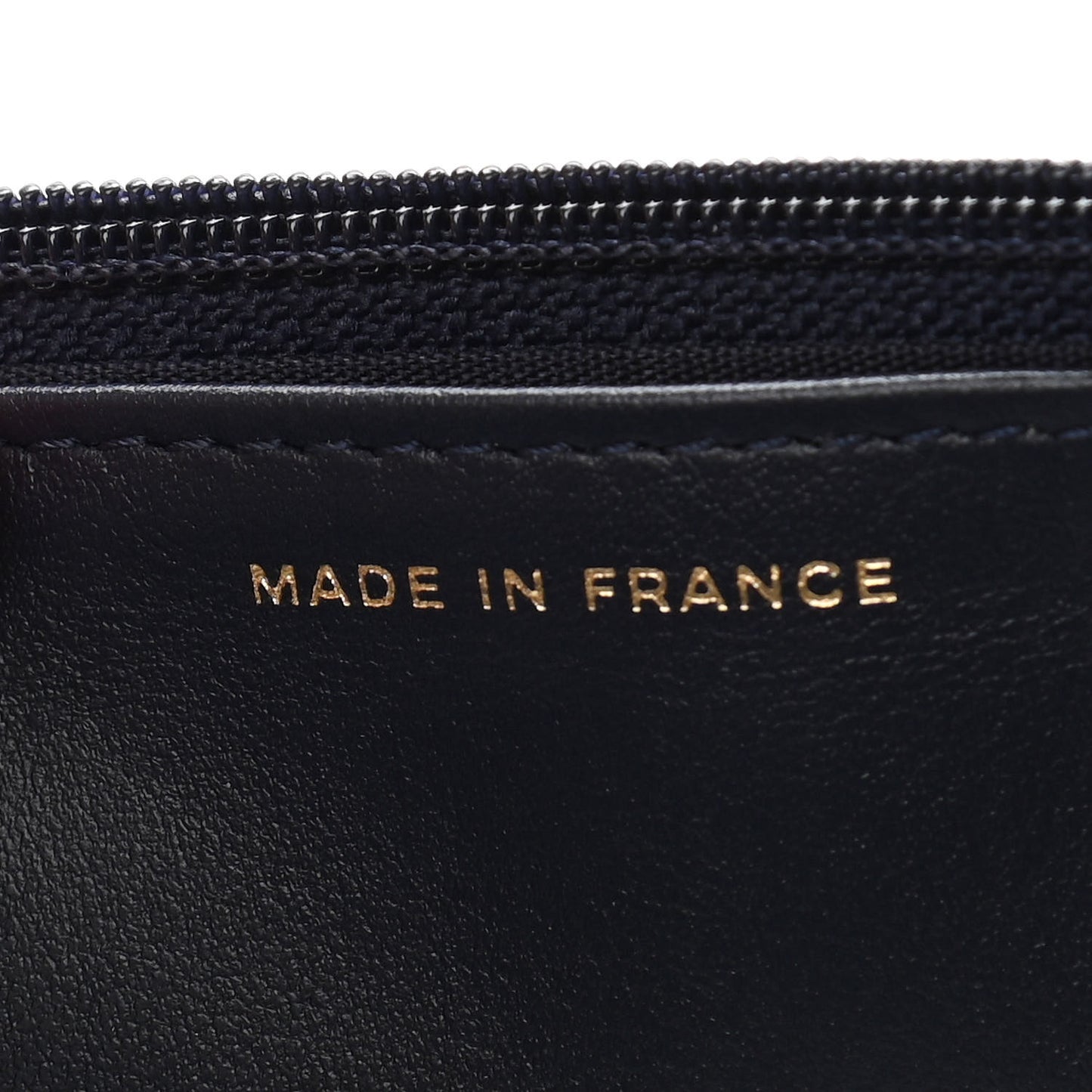 Caviar Quilted Boy Wallet On Chain WOC Navy