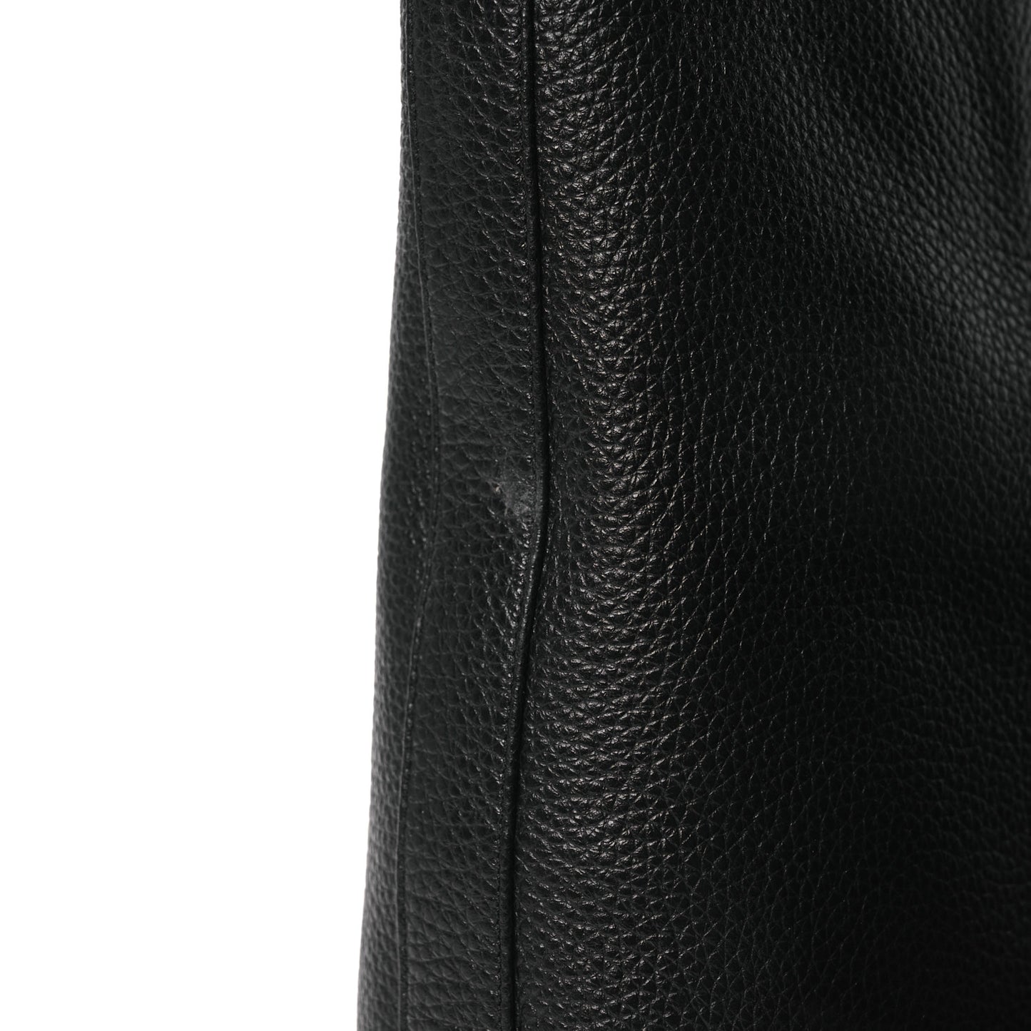 Grained Calfskin Shark Lock Biker Ankle Boots 40 Black