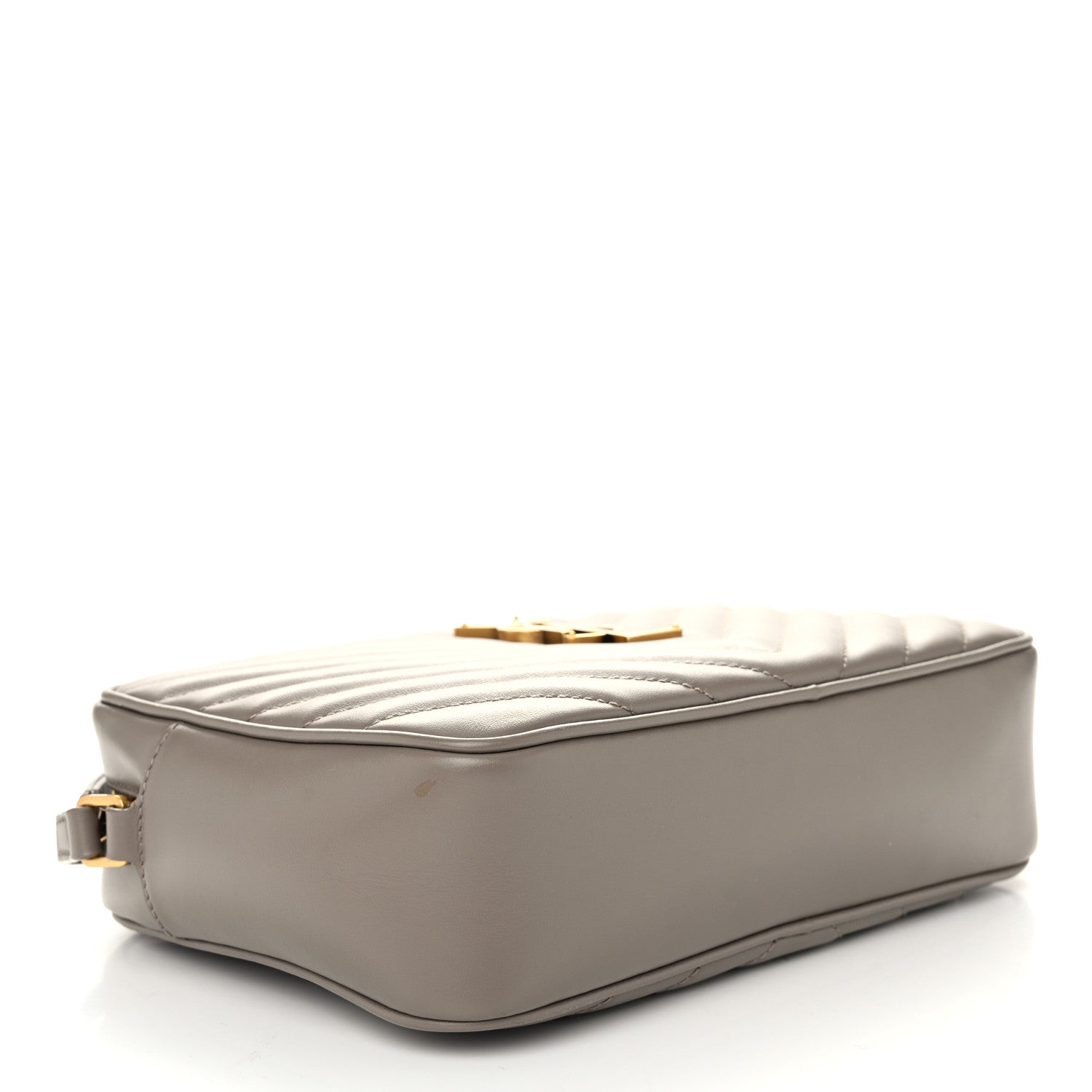 Saint Laurent Calfskin Matelasse Monogram Lou Camera Bag Greyish Brown 4 of 12