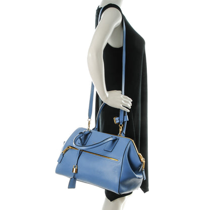 Marc Jacobs Textured Calfskin Medium Incognito Satchel Sky 2 of 8