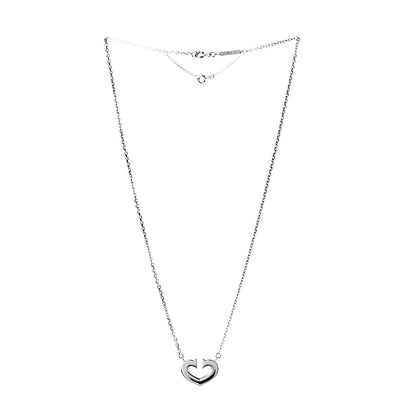 Cartier 18K White Gold Medium Hearts and Symbols Necklace 3 of 7