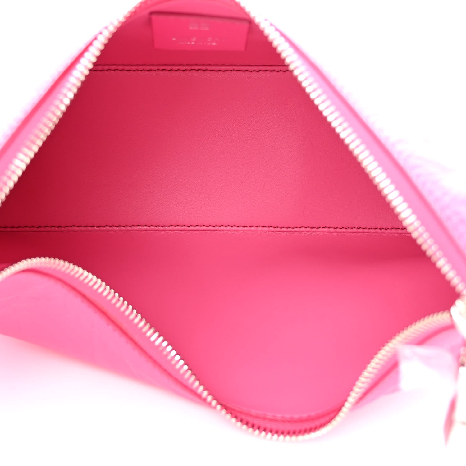 Givenchy Tumbled Calfskin Small Moon Cut Out Shoulder Bag Neon Pink 5 of 10