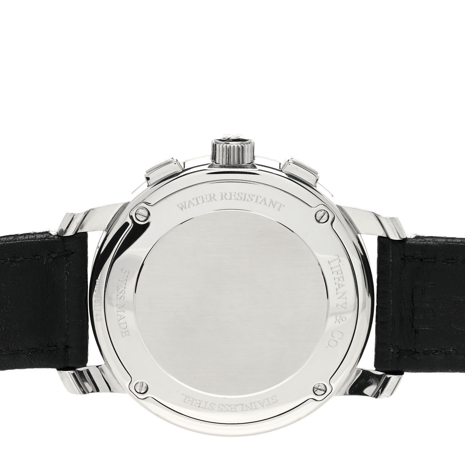 Tiffany Stainless Steel Alligator 39mm Mark Coupe Chronograph Quartz Watch 4 of 5