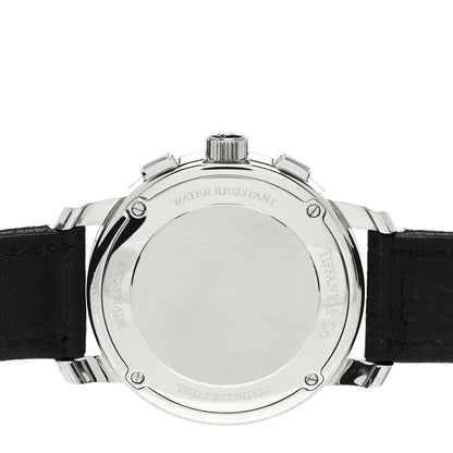 Tiffany Stainless Steel Alligator 39mm Mark Coupe Chronograph Quartz Watch 4 of 5