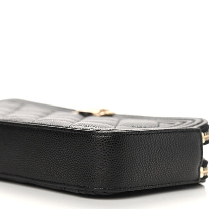Chanel Caviar Quilted Small Boy Clutch With Chain Black 10 of 10