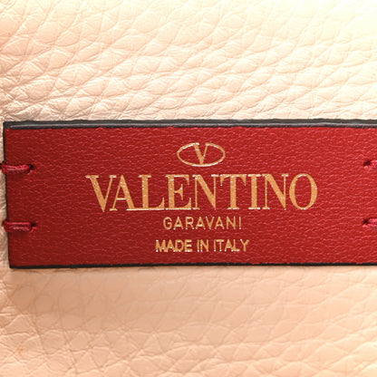 Valentino Garavani Pebbled Calfskin Rockstud Side Slip Crossbody Ivory 6 of 9