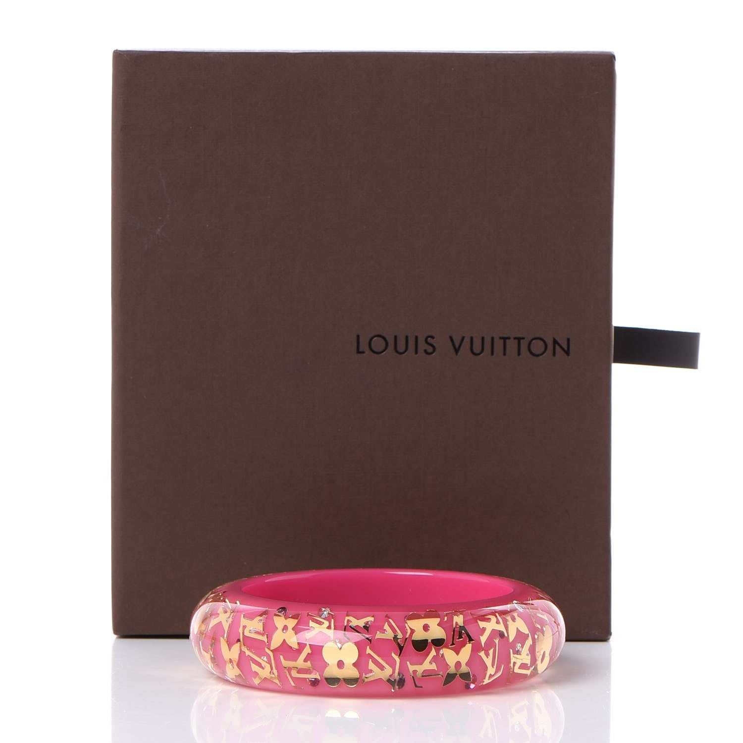 Louis Vuitton Resin Swarovski Medium Inclusion Bracelet GM Rose Pop 4 of 4
