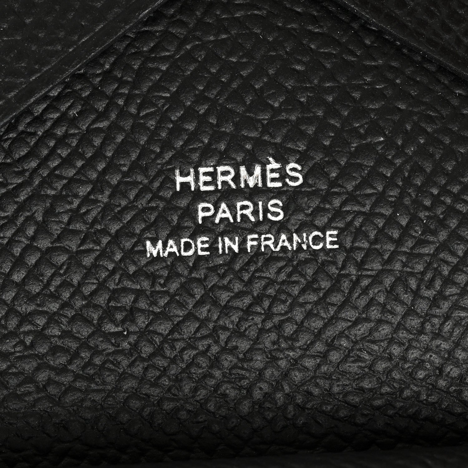 Hermes Epsom Calvi Duo Card Case Black 6 of 8