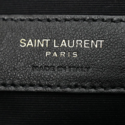 Saint Laurent Calfskin Matelasse Monogram Lou Camera Bag Deep Marine 6 of 10