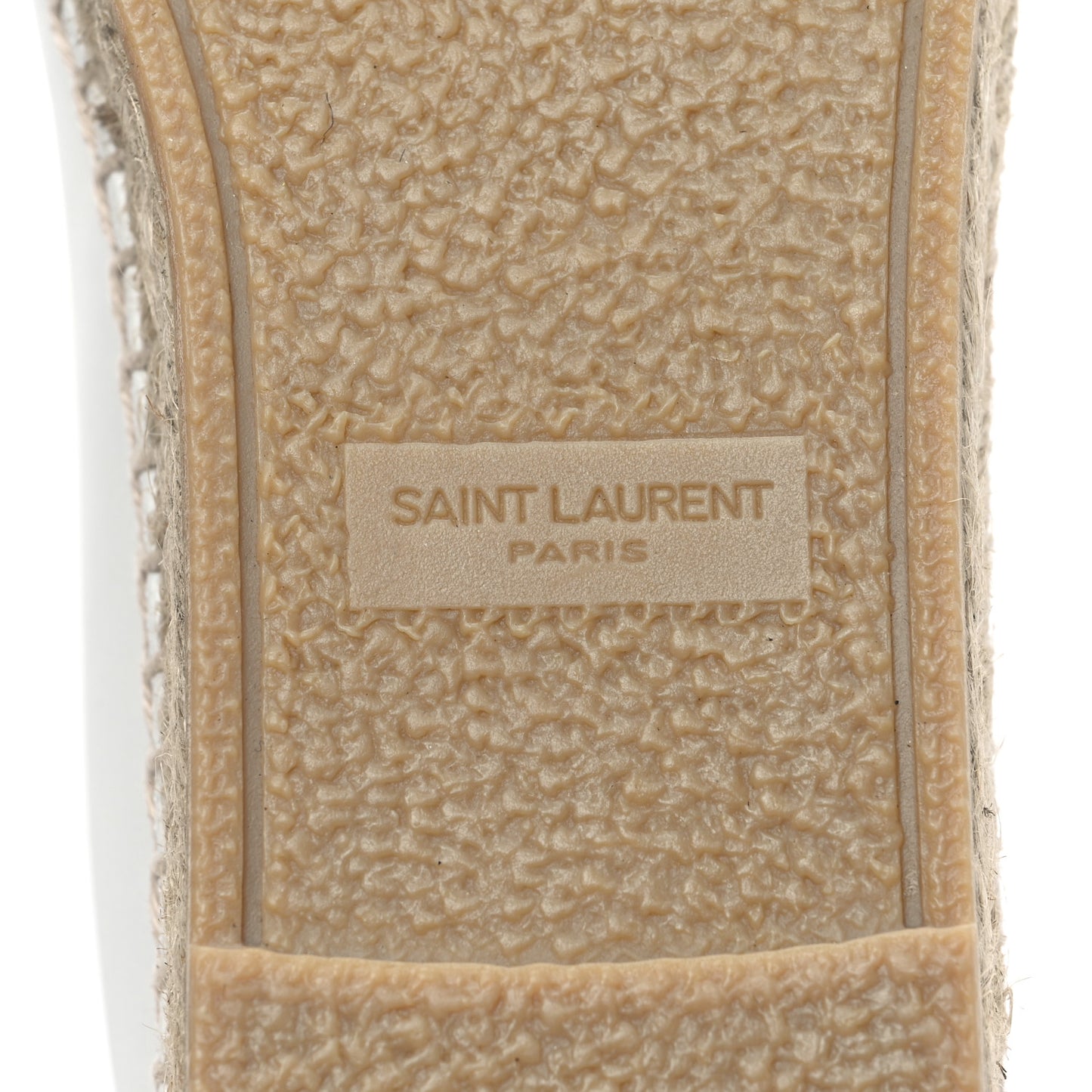 Lambskin Monogram Espadrilles 38 Beige