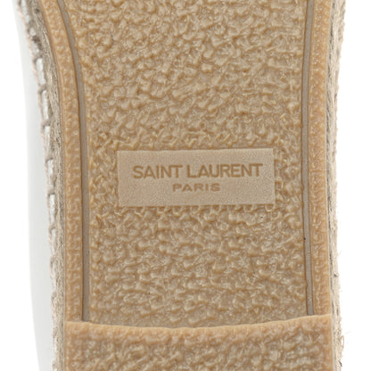 Saint Laurent Lambskin Monogram Espadrilles 38 Beige 6 of 10