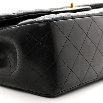Chanel Lambskin Quilted Jumbo Double Flap Black 9 of 10