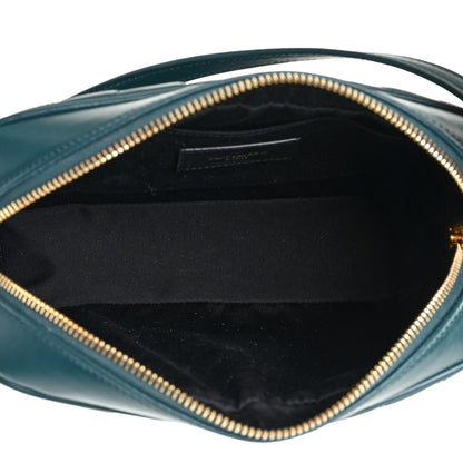 Saint Laurent Calfskin Matelasse Monogram Lou Camera Bag Sea Turquoise 5 of 11