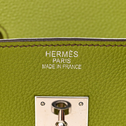 Hermes Togo BIRKIN 35 Vert Anis 6 of 11