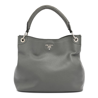 Prada Vitello Daino Hobo Argilla 1 of 12