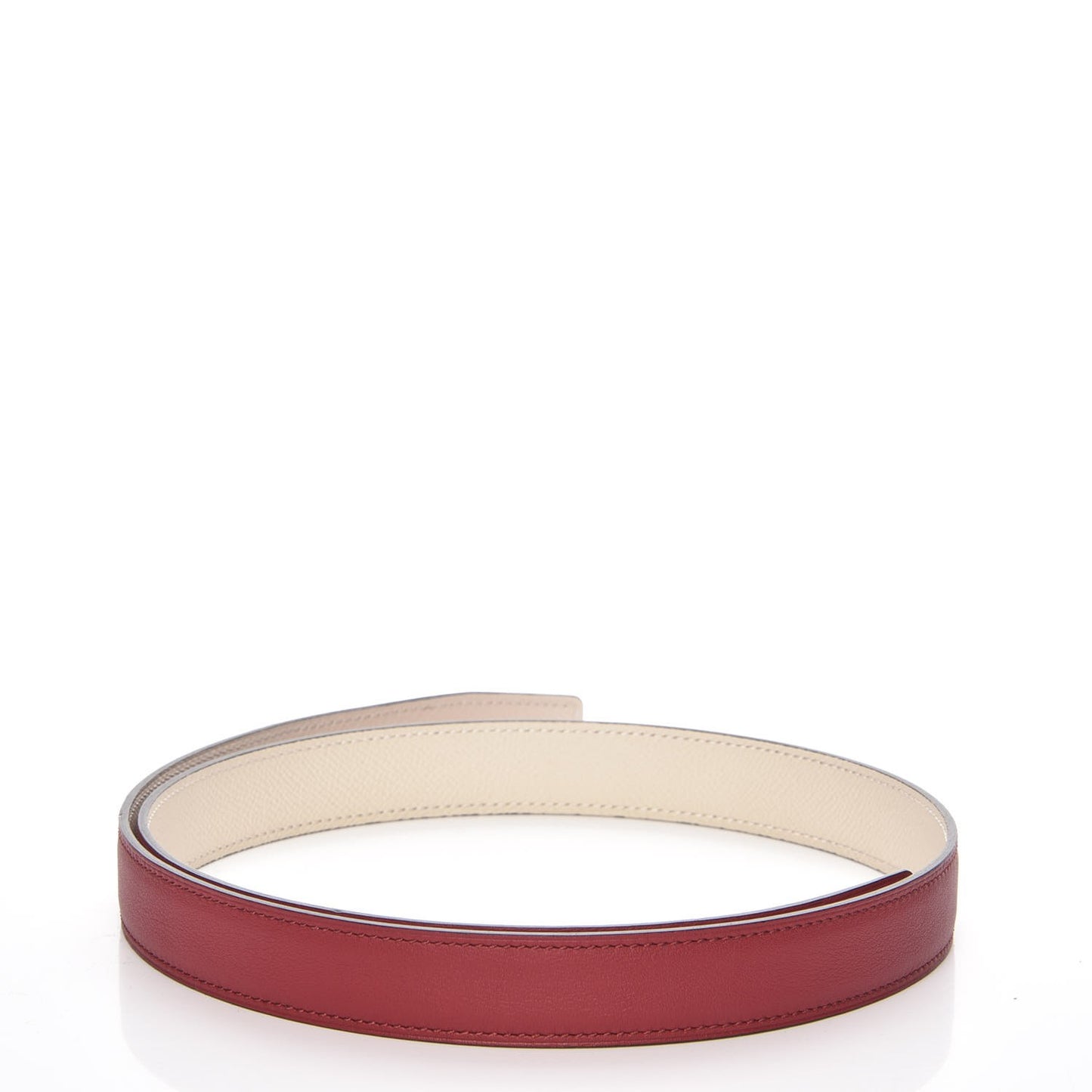 Swift Epsom 24mm Belt Strap 85 Rouge Grenat Craie