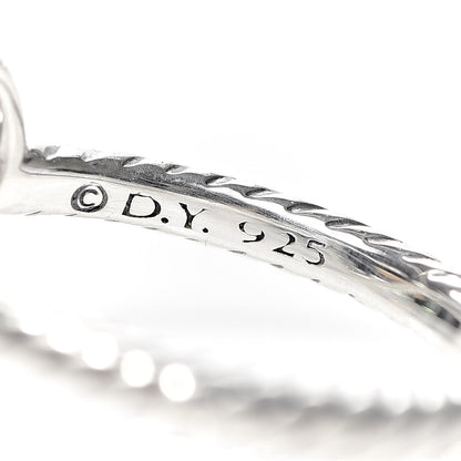 David Yurman Sterling Silver Diamond 10mm Cable Collectibles Heart Ring 47 4 5 of 5
