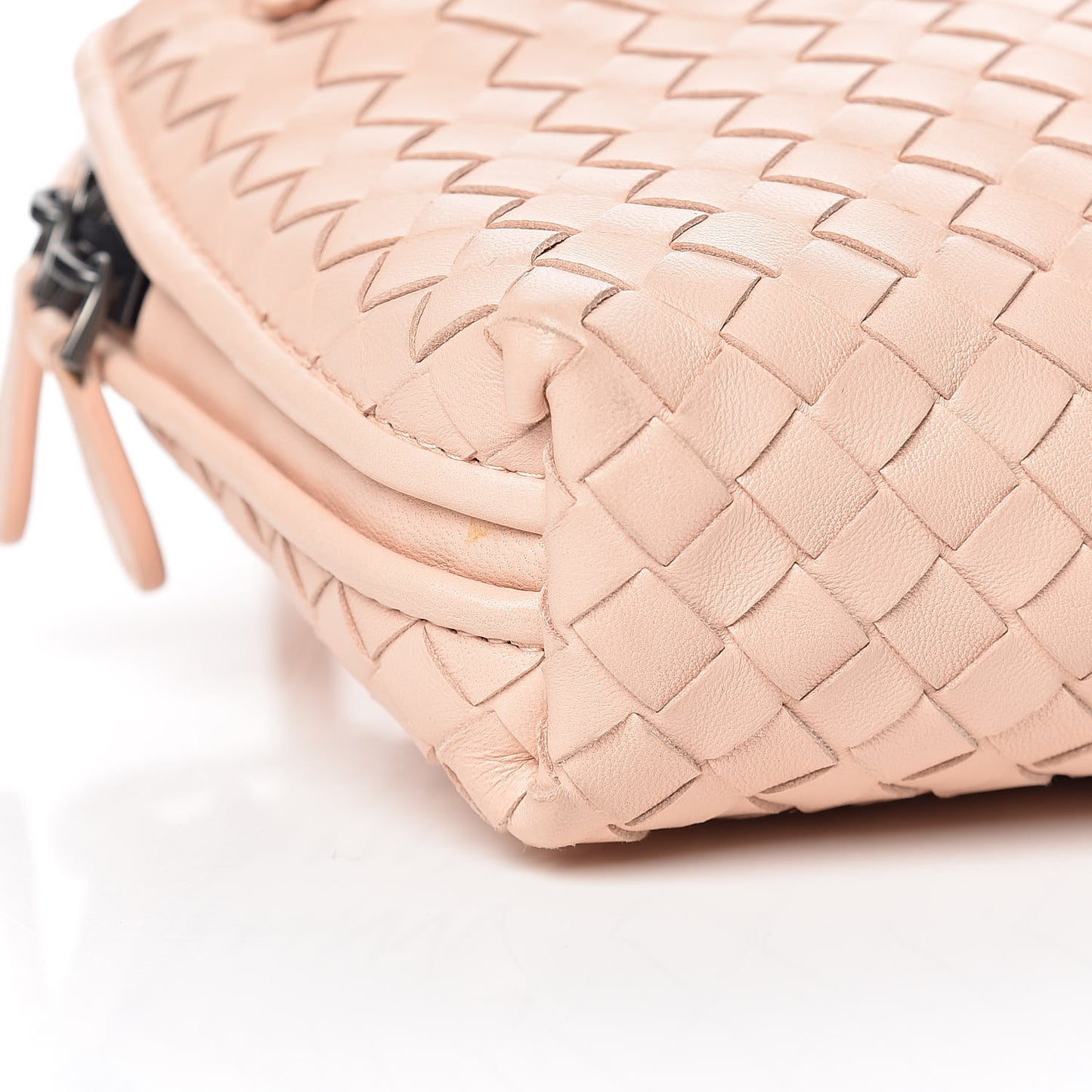 Nappa Intrecciato Nodini Crossbody Messenger Flamingo
