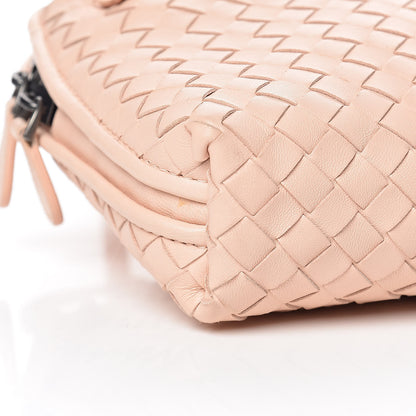 Bottega Veneta Nappa Intrecciato Nodini Crossbody Messenger Flamingo 10 of 11