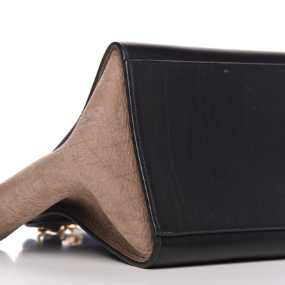 Celine Bullhide Calfskin Grained Nubuck Small Tri-Color Trapeze Medium Blue 7 of 10