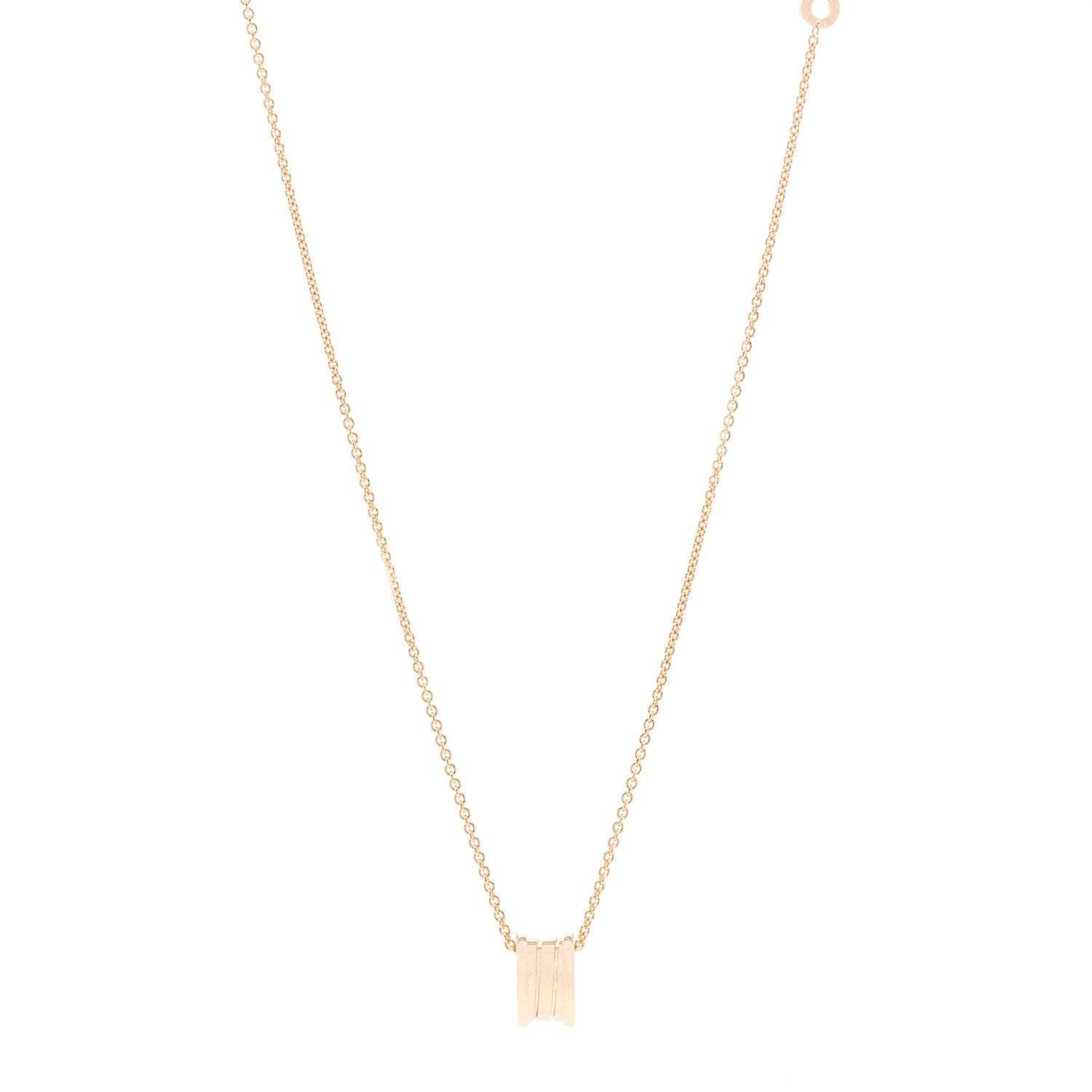 Bulgari 18K Yellow Gold B.Zero1 Pendant Necklace 1 of 7