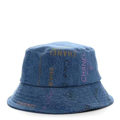 Chanel Denim Mood Cloche Bucket Hat M Blue 1 of 8