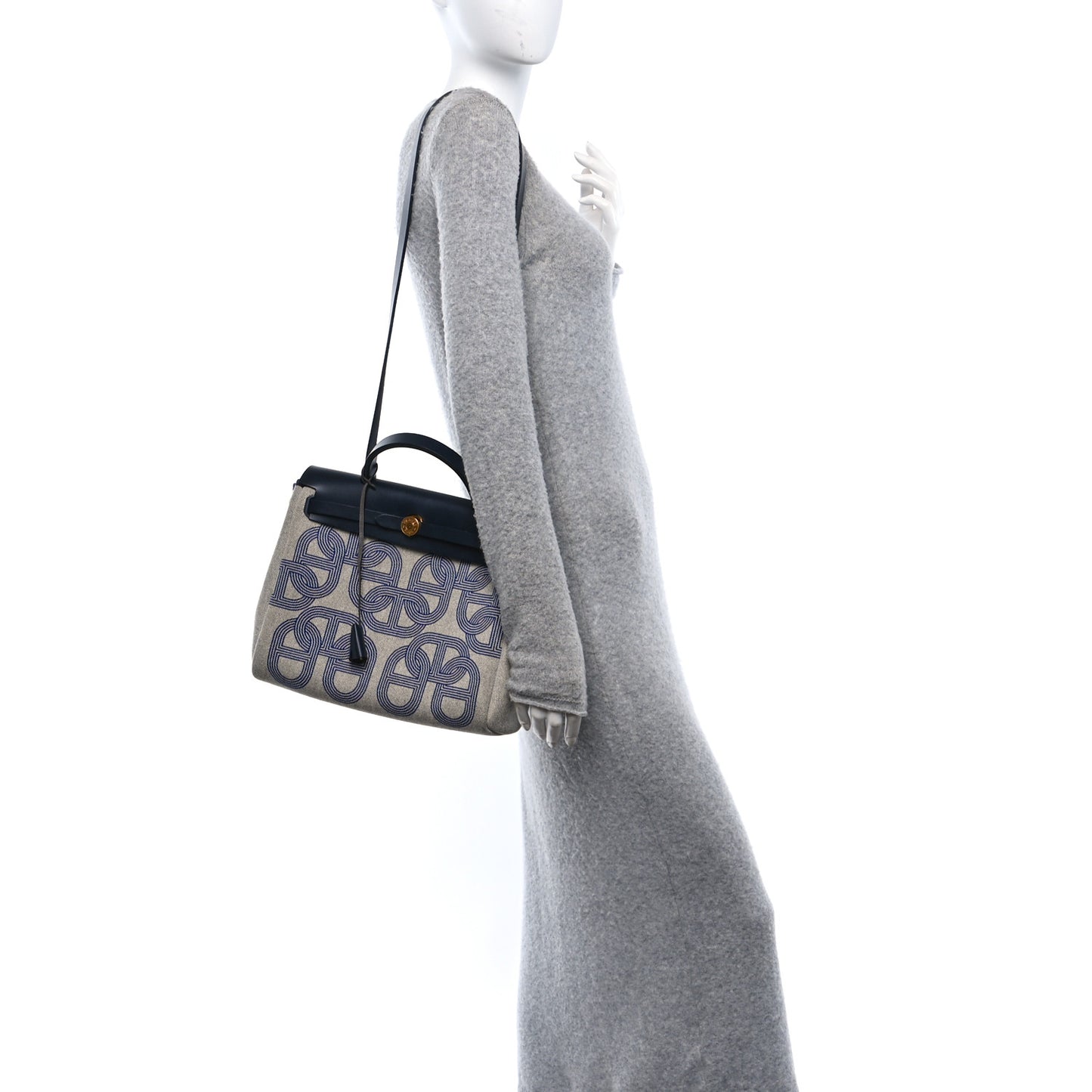 H Plume Canvas Vache Hunter Circuit 24 Herbag Zip Retourne 31 Bleu Royal Bleu Indigo Ecru