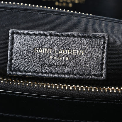 Saint Laurent Calfskin Y Quilted Monogram Medium Loulou Chain Satchel Black 6 of 10