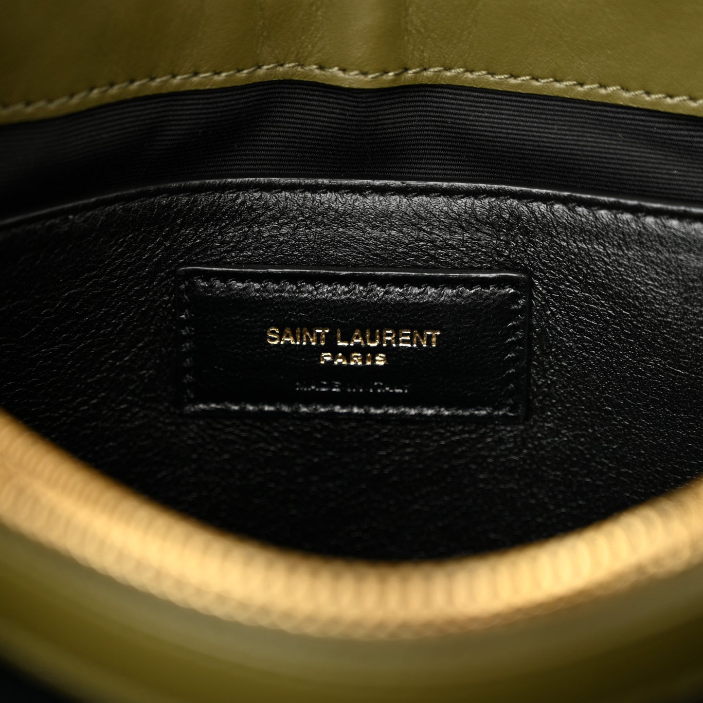 Suede Calfskin Y Quilted Monogram Small Loulou Chain Satchel Loden Green