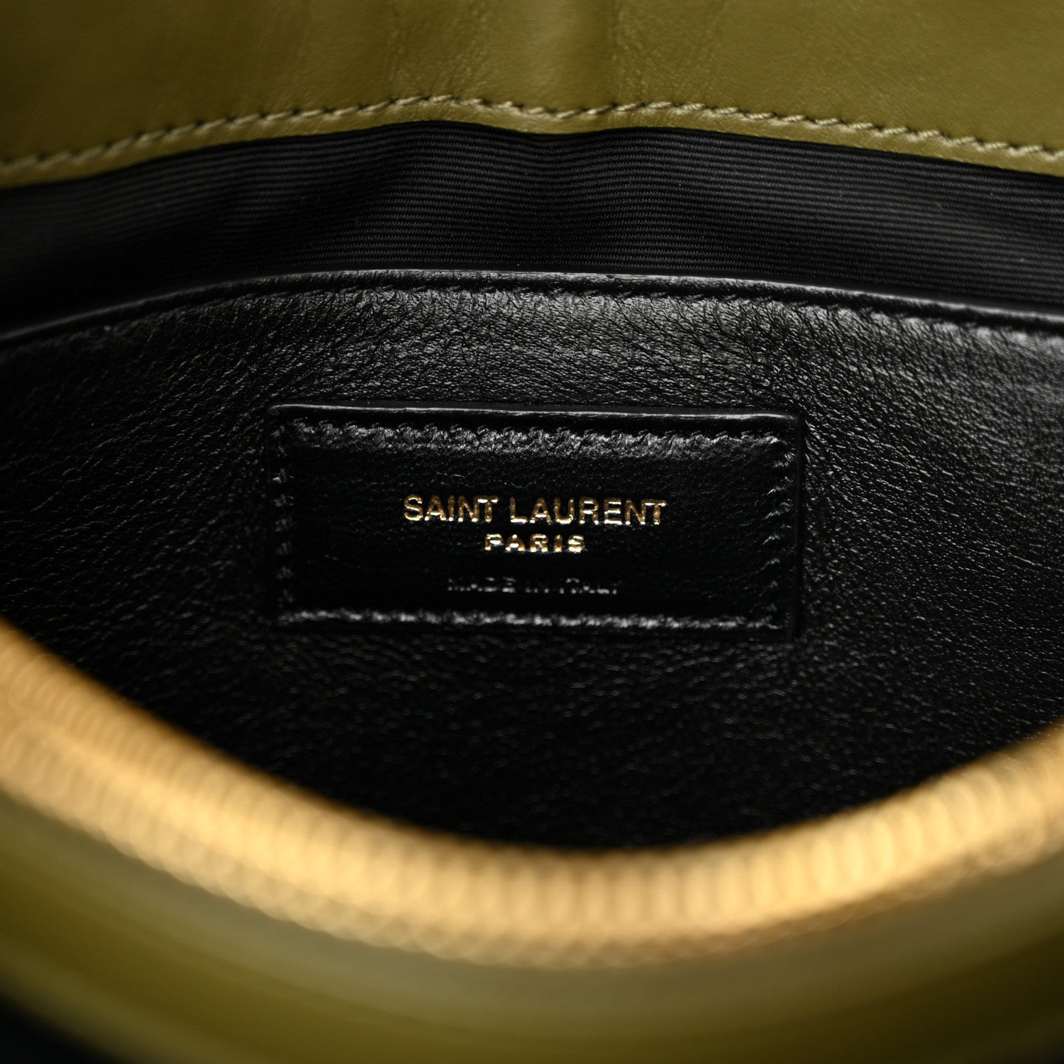 Saint Laurent Suede Calfskin Y Quilted Monogram Small Loulou Chain Satchel Loden Green 6 of 13