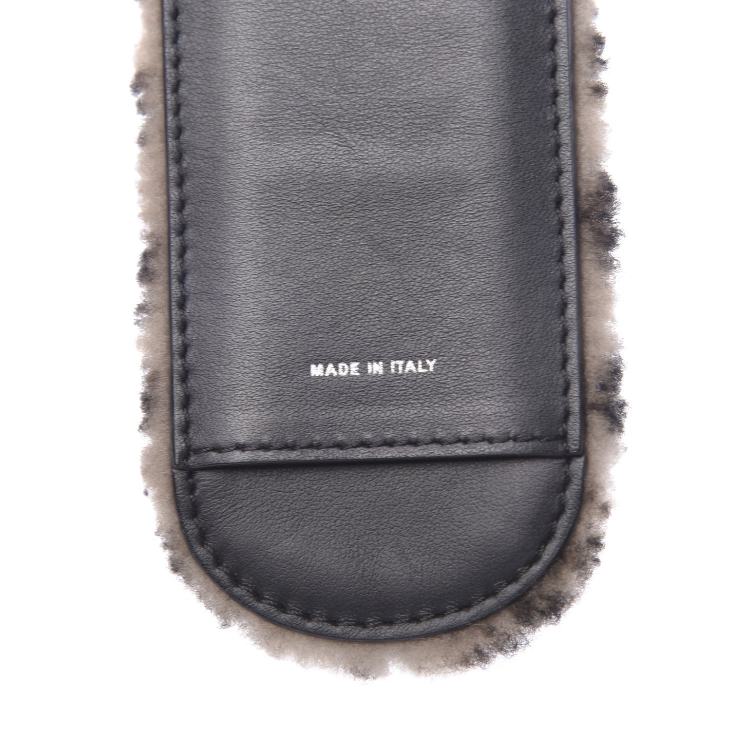 Fendi Shearling FF Diagonal Strap Thru Pale Pink 4 of 4