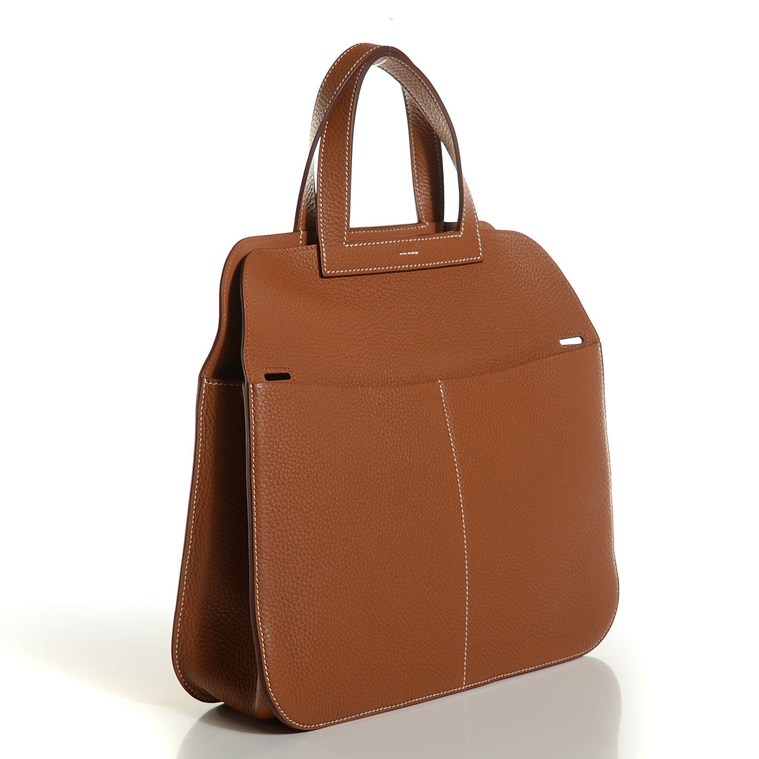 Hermes Taurillon Clemence Halzan 31 Gold 3 of 16