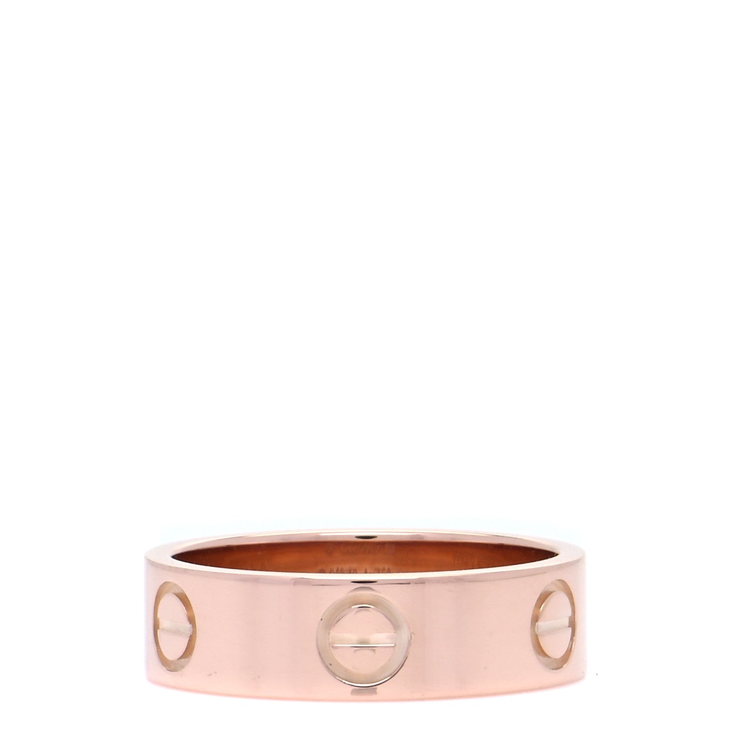 Cartier 18K Pink Gold 5.5mm LOVE Ring 53 6.5 3 of 7