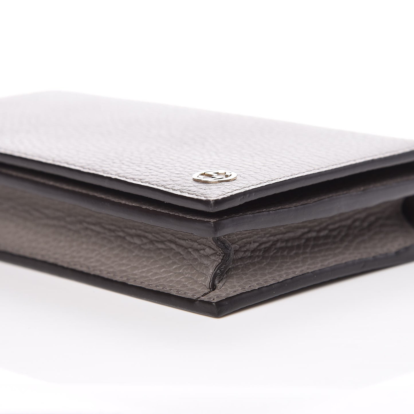 Dollar Calfskin Medium Betty Chain Wallet Loess