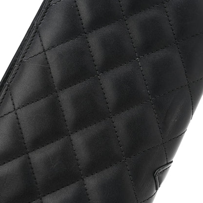 Chanel Calfskin Quilted Cambon Yen Wallet Black 9 of 11