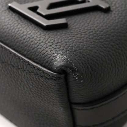 Louis Vuitton Calfskin Aerogram Takeoff Briefcase Black 10 of 12
