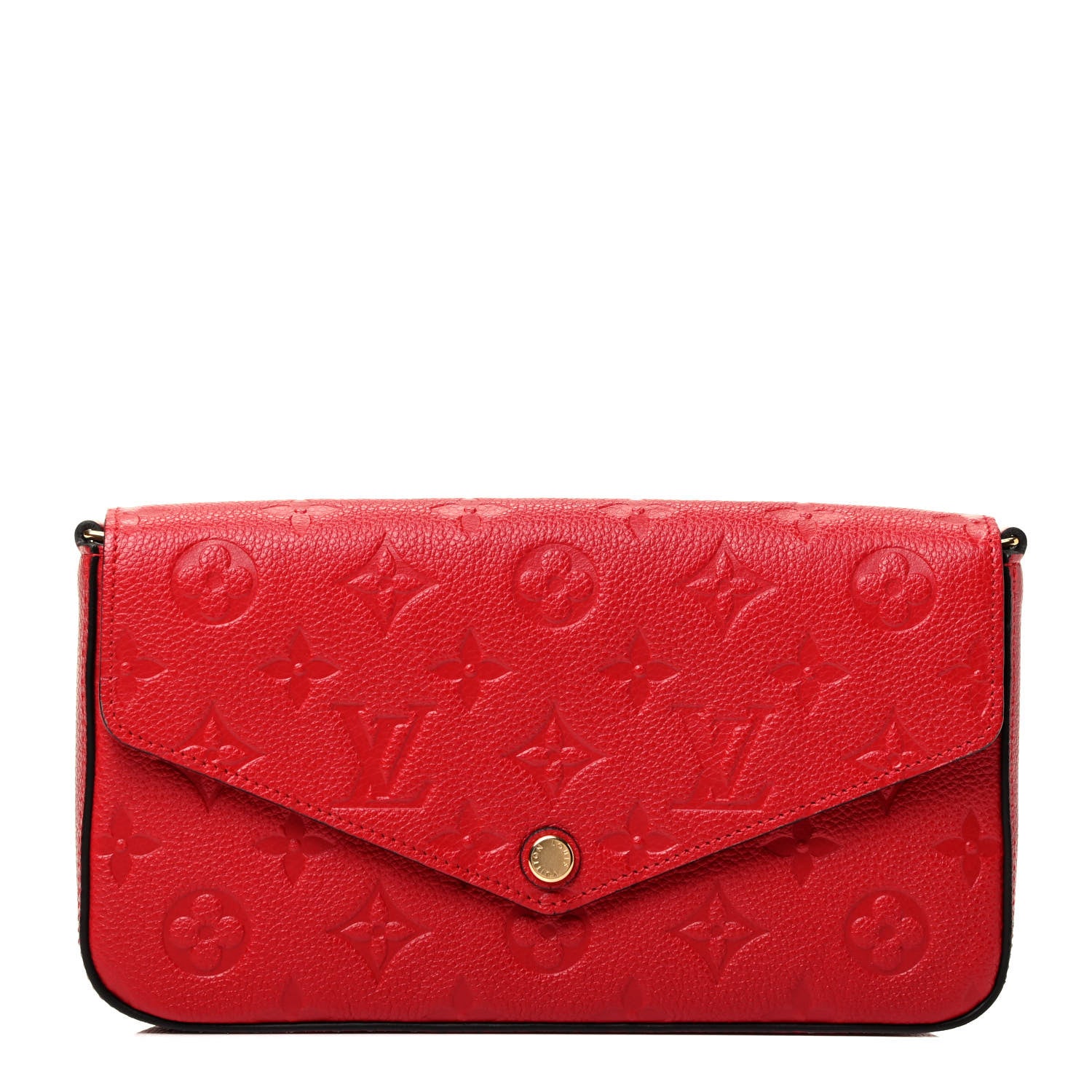 Louis Vuitton Empreinte Pochette Felicie Chain Wallet Scarlet 1 of 5