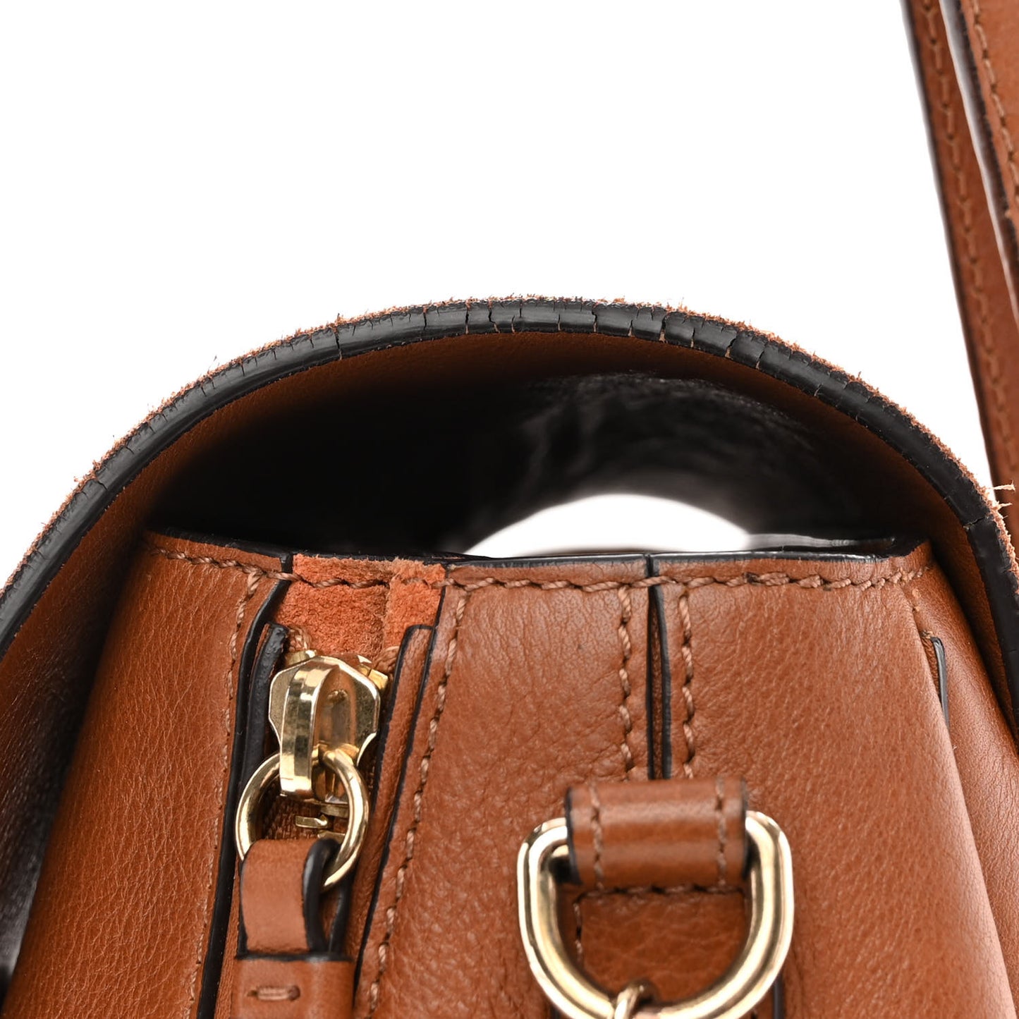 Suede Calfskin Medium Faye Backpack Tan