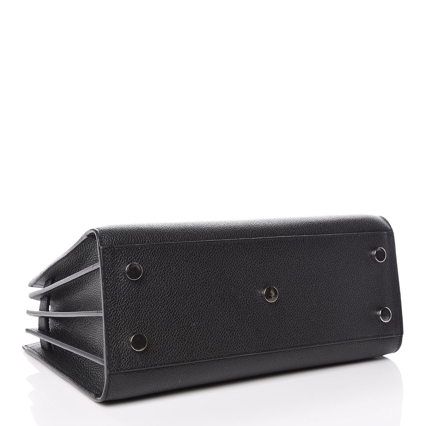 Grained Calfskin Baby Sac De Jour Black