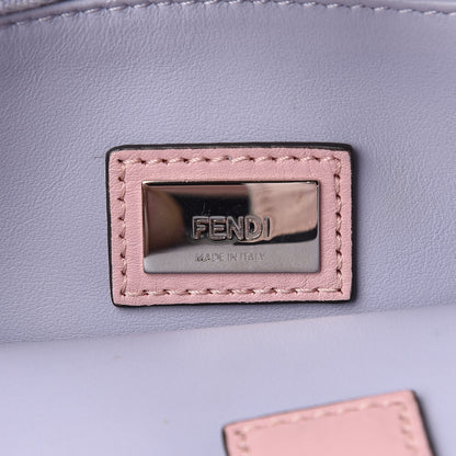 Fendi Vitello Dolce Century Petite 2Jours Tote Bubblegum Lilla Oliva 7 of 11