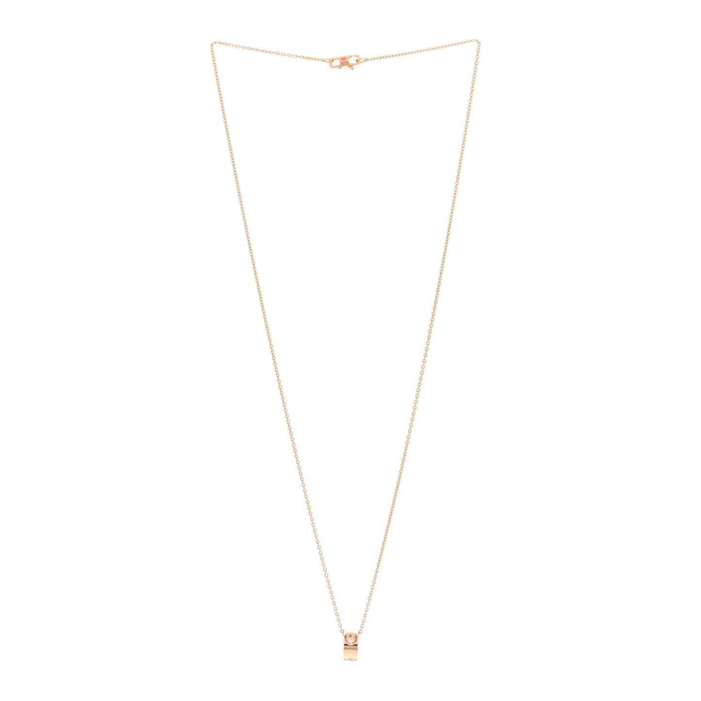 18K Pink Gold Empreinte Pendant Necklace