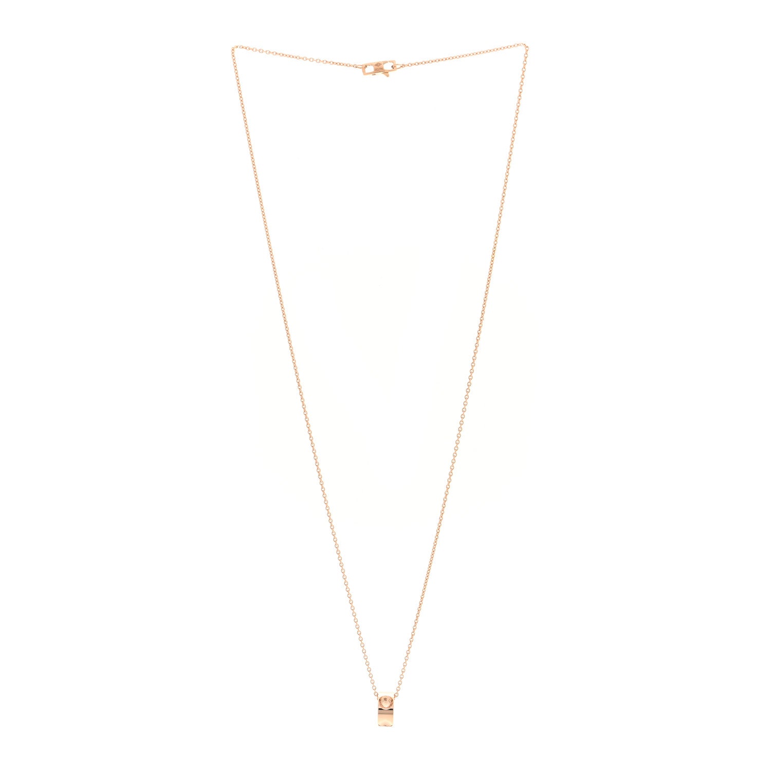 Louis Vuitton 18K Pink Gold Empreinte Pendant Necklace 3 of 5
