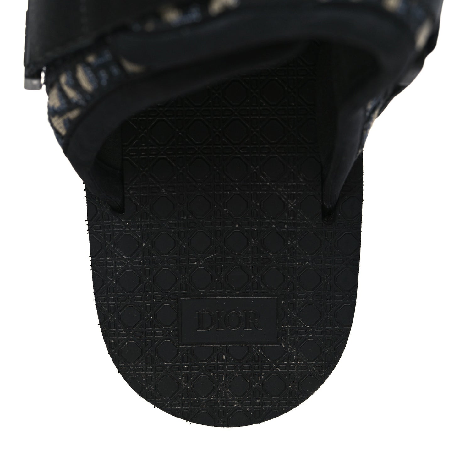 Oblique Jacquard Mens Alpha Sandals 43 Beige Black