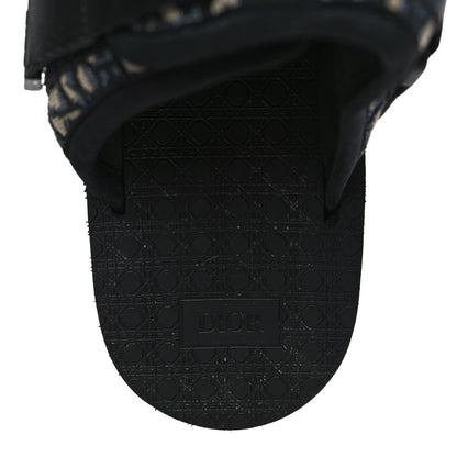 Christian Dior Oblique Jacquard Mens Alpha Sandals 43 Beige Black 6 of 8