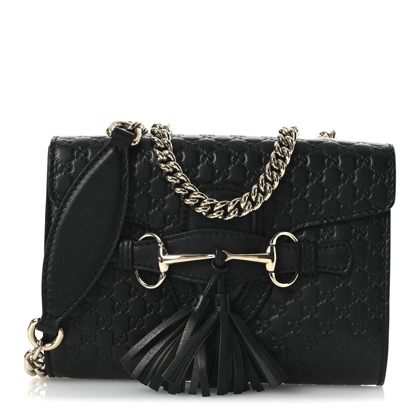 Microguccissima Mini Emily Shoulder Bag Black