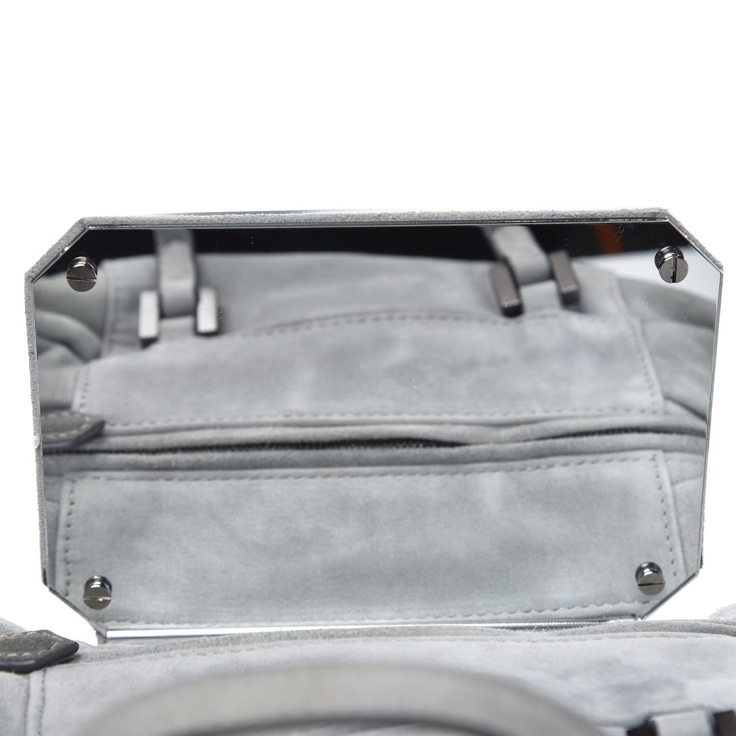 Suede To You Mirrored Mini Duffle Mint