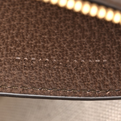 Gucci GG Supreme Monogram Textured Dollar Calfskin Web Small Ophidia GG Handbag Beige Ebony New Acero 7 of 11