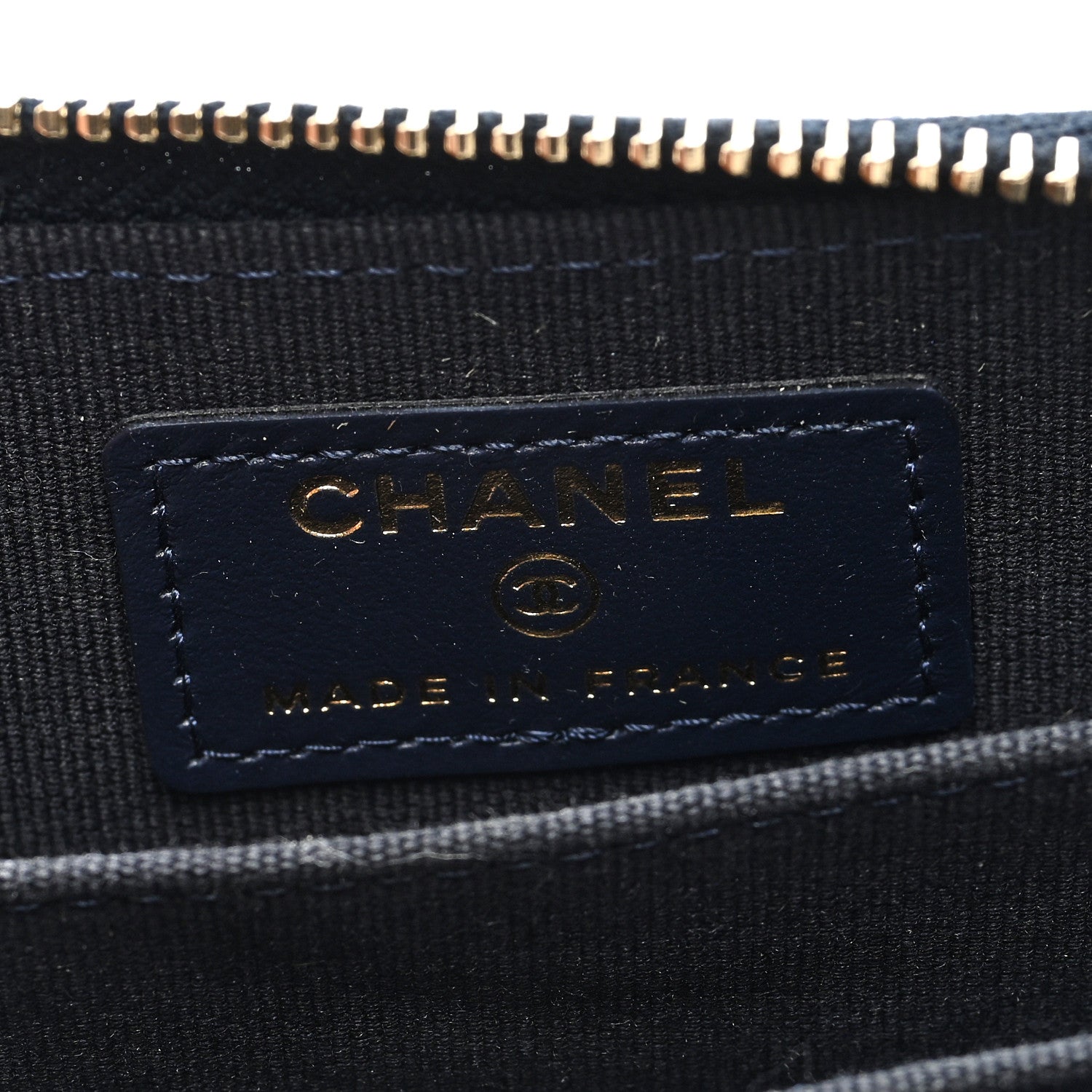 Chanel Caviar Enamel Coco Casino Quilted Zip Coin Purse Navy Blue 6 of 8