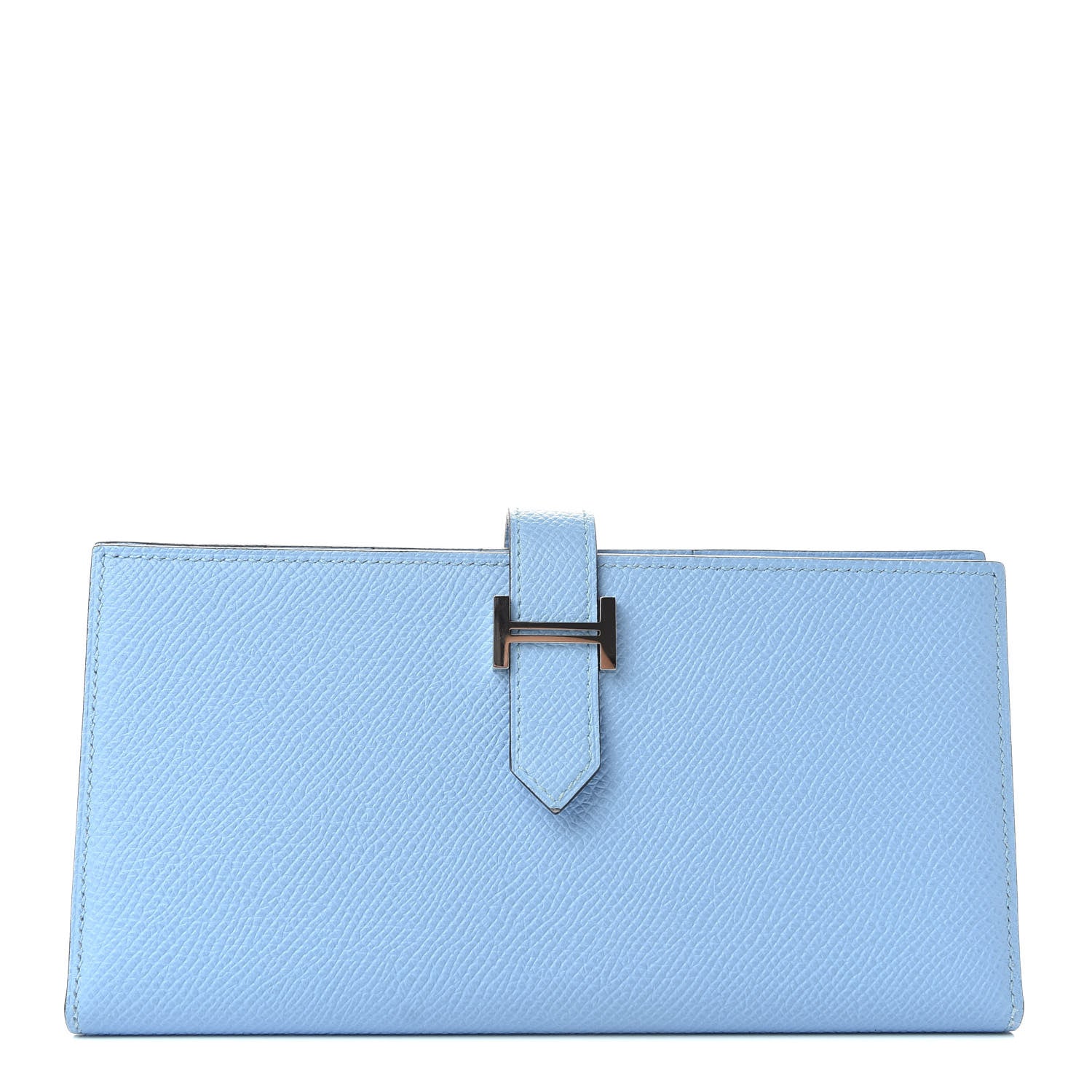 Hermes Epsom Bearn Gusset Wallet Bleu Zephyr 1 of 7